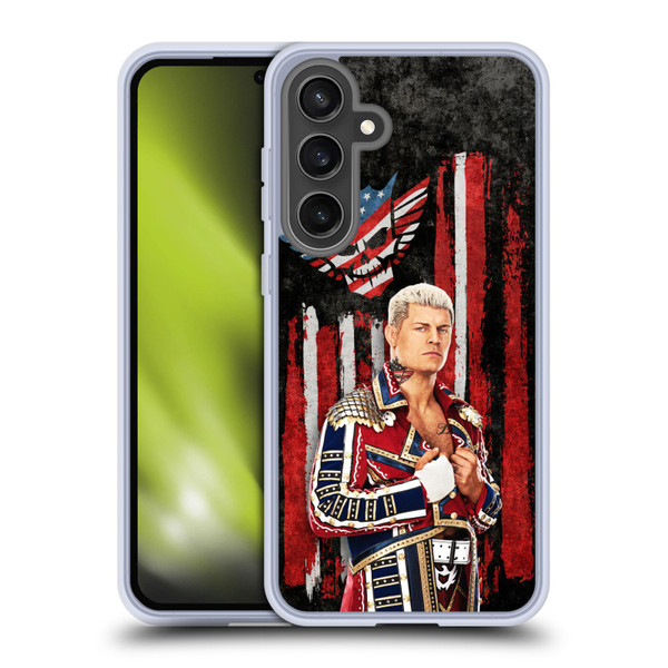 WWE Cody Rhodes American Nightmare Flag Soft Gel Case for Samsung Galaxy S24 FE WWE Cody Rhodes American Nightmare Flag Soft Gel Case for Samsung Galaxy S24 FE