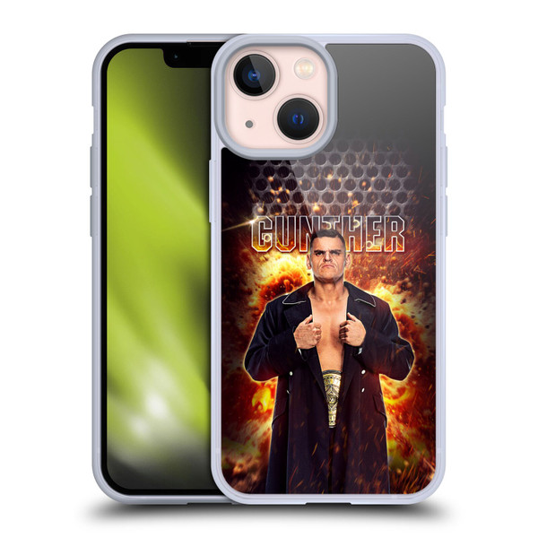 WWE Gunther Portrait Soft Gel Case for Apple iPhone 13 Mini