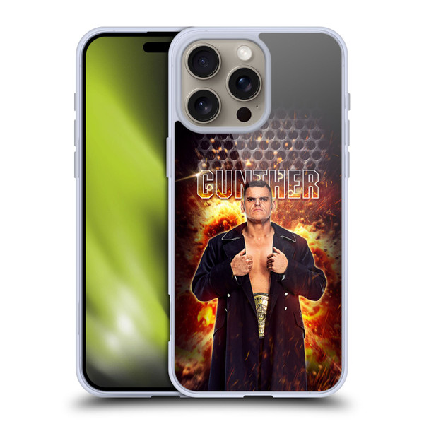 WWE Gunther Portrait Soft Gel Case for Apple iPhone 16 Pro Max