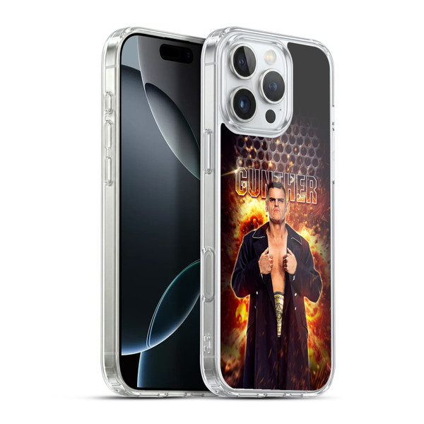WWE Gunther Portrait Soft Gel Case for Apple iPhone 16 Pro Max & MagSafe