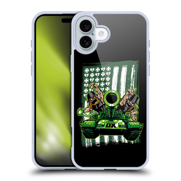 WWE D-Generation X Flag Soft Gel Case for Apple iPhone 16 Plus