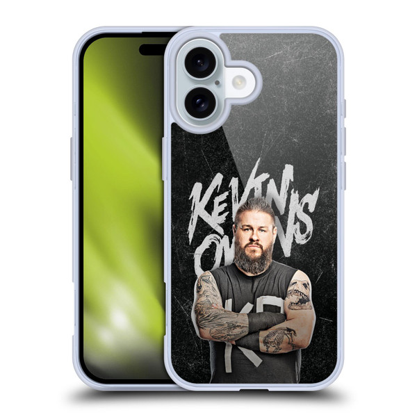WWE Kevin Owens Portrait Soft Gel Case for Apple iPhone 16