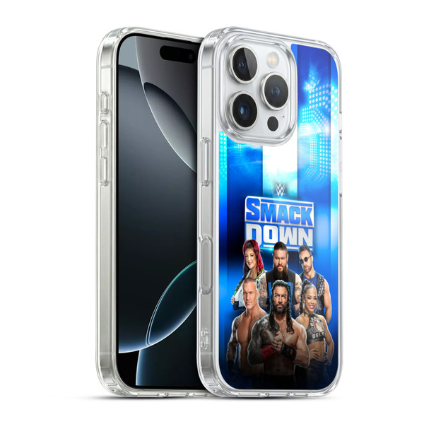 WWE Pay-Per-View Superstars 2024 Smackdown! Soft Gel Case for Apple iPhone 16 Pro & MagSafe