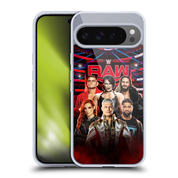 WWE Pay-Per-View Superstars 2024 Raw Soft Gel Case for Google Pixel 9 Pro XL