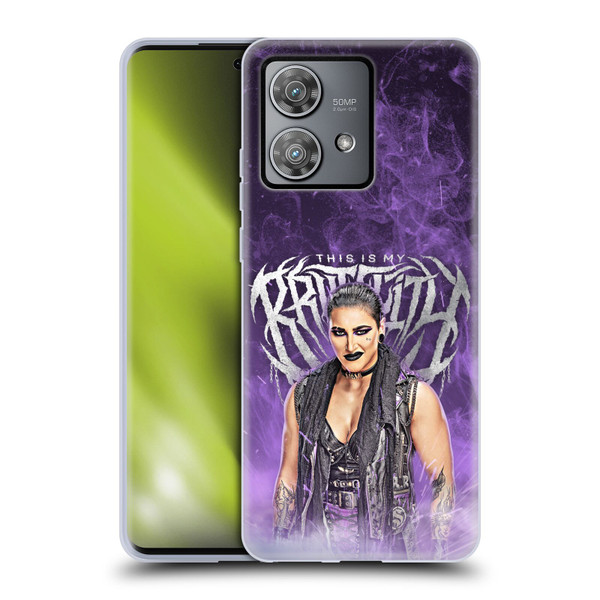 WWE Rhea Ripley This Is My Brutality Soft Gel Case for Motorola Edge 40 Neo 5G