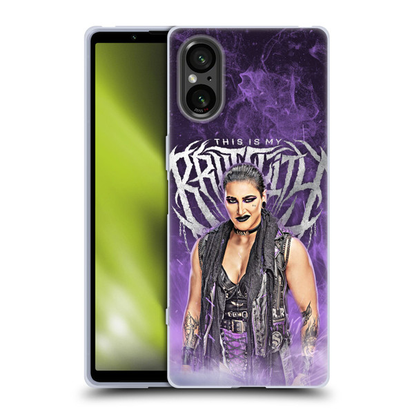 WWE Rhea Ripley This Is My Brutality Soft Gel Case for Sony Xperia 5 V 5G