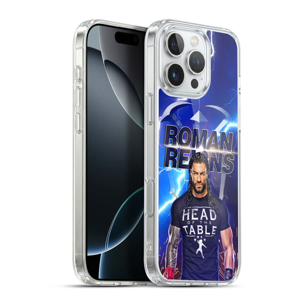 WWE Roman Reigns Lightning Soft Gel Case for Apple iPhone 16 Pro Max & MagSafe