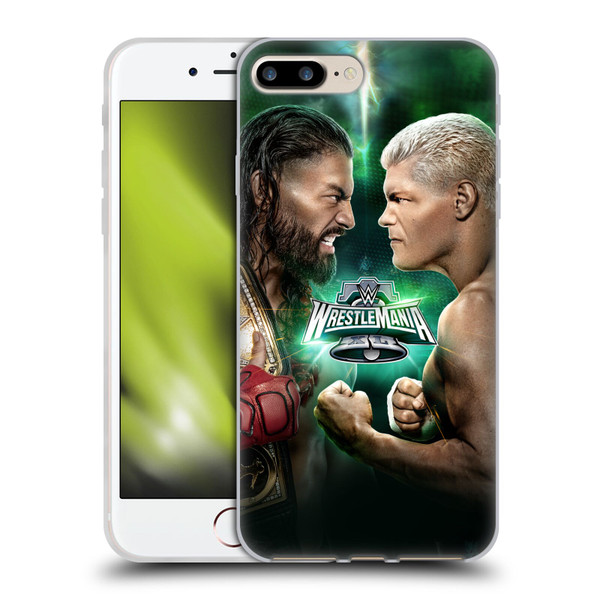 WWE Wrestlemania 40 Roman Vs Cody Soft Gel Case for Apple iPhone 7 Plus / iPhone 8 Plus