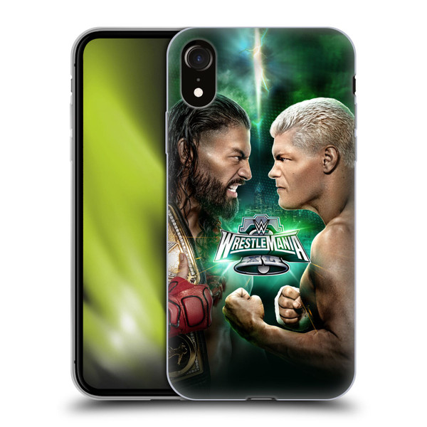 WWE Wrestlemania 40 Roman Vs Cody Soft Gel Case for Apple iPhone XR