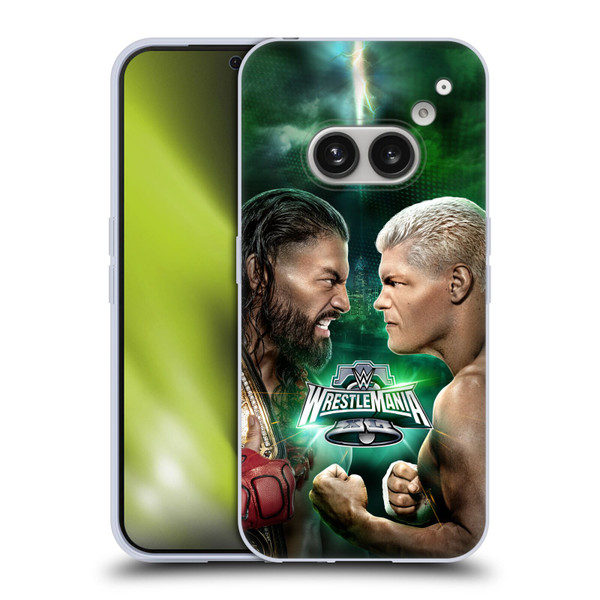 WWE Wrestlemania 40 Roman Vs Cody Soft Gel Case for Nothing Phone (2a)