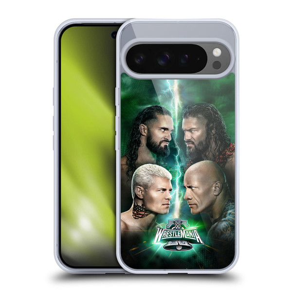 WWE Wrestlemania 40 Key Art Poster Soft Gel Case for Google Pixel 9 Pro XL