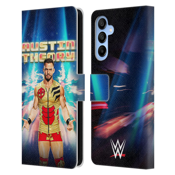 WWE Austin Theory Portrait Leather Book Wallet Case Cover For Samsung Galaxy A16 5G