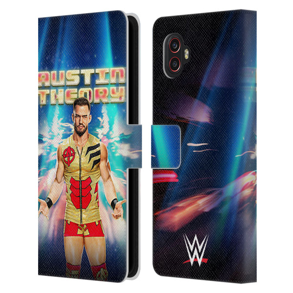 WWE Austin Theory Portrait Leather Book Wallet Case Cover For Samsung Galaxy Xcover6 Pro/Pro2
