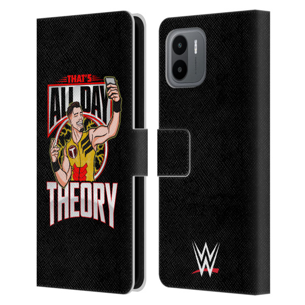 WWE Austin Theory All Day Theory Leather Book Wallet Case Cover For Xiaomi Redmi A2