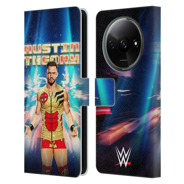 WWE Austin Theory Portrait Leather Book Wallet Case Cover For Xiaomi Redmi A3