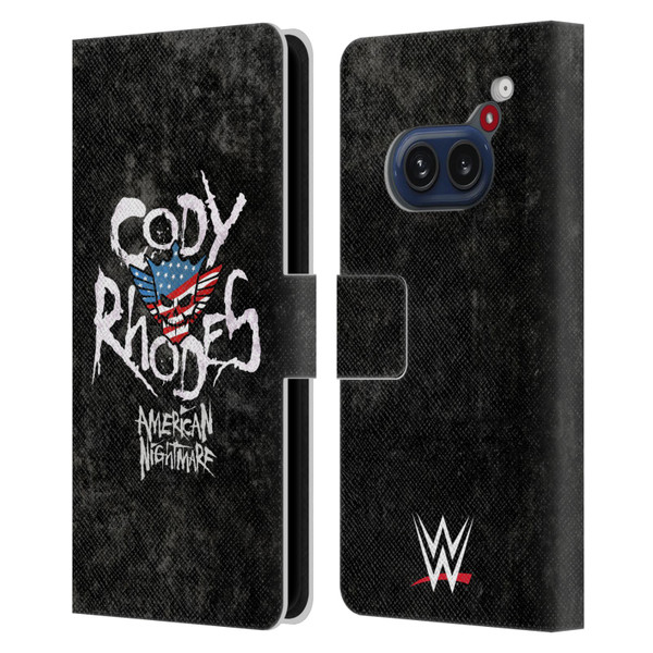 WWE Cody Rhodes Distressed Name Leather Book Wallet Case Cover For Nothing Phone (2a)