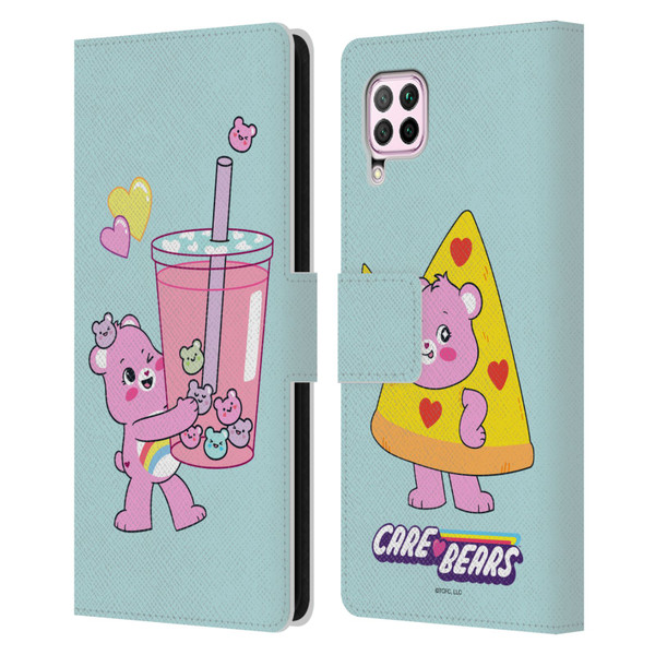 Care Bears Sweet And Savory Cheer Drink Leather Book Wallet Case Cover For Huawei Nova 6 SE / P40 Lite