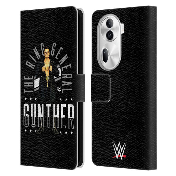 WWE Gunther Ring General Leather Book Wallet Case Cover For OPPO Reno11