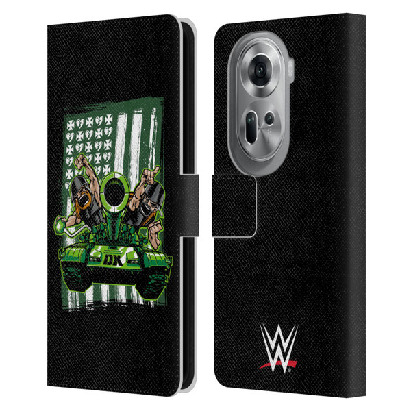 WWE D-Generation X Flag Leather Book Wallet Case Cover For OPPO Reno11 Pro