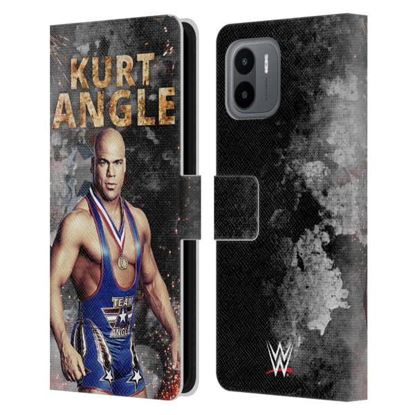 WWE Kurt Angle LED Image Leather Book Wallet Case Cover For Xiaomi Redmi A2