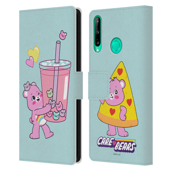 Care Bears Sweet And Savory Cheer Drink Leather Book Wallet Case Cover For Huawei P40 lite E