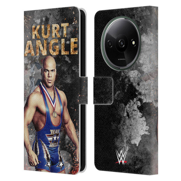 WWE Kurt Angle LED Image Leather Book Wallet Case Cover For Xiaomi Redmi A3