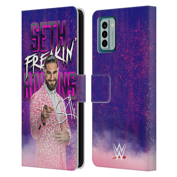 WWE Seth Rollins Seth Freakin' Rollins Leather Book Wallet Case Cover For Nokia G42