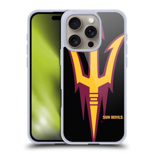 Arizona State University ASU Arizona State University Oversized Icon Soft Gel Case for Apple iPhone 16 Pro