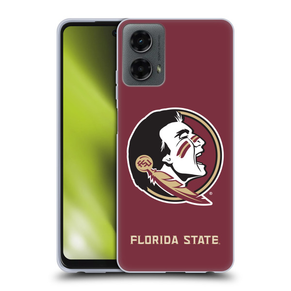 Florida State University FSU Florida State University Plain Soft Gel Case for Motorola Moto G (2024)