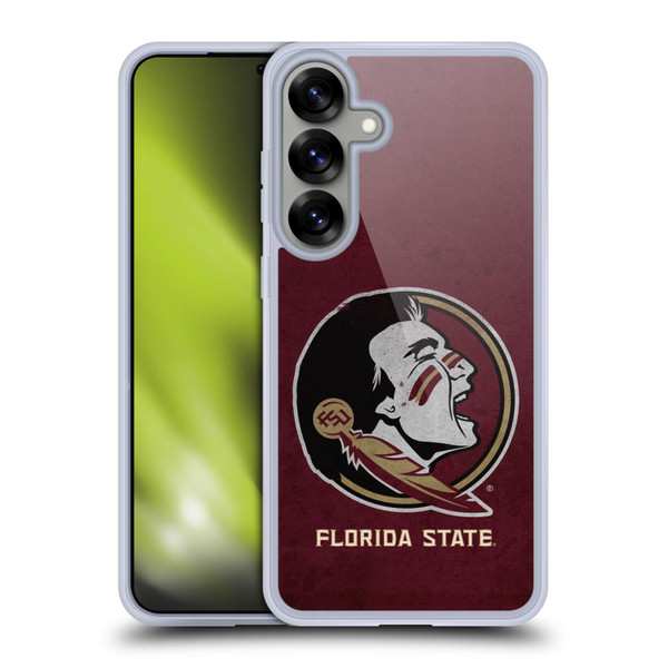 Florida State University FSU Florida State University Distressed Soft Gel Case for Samsung Galaxy S25+