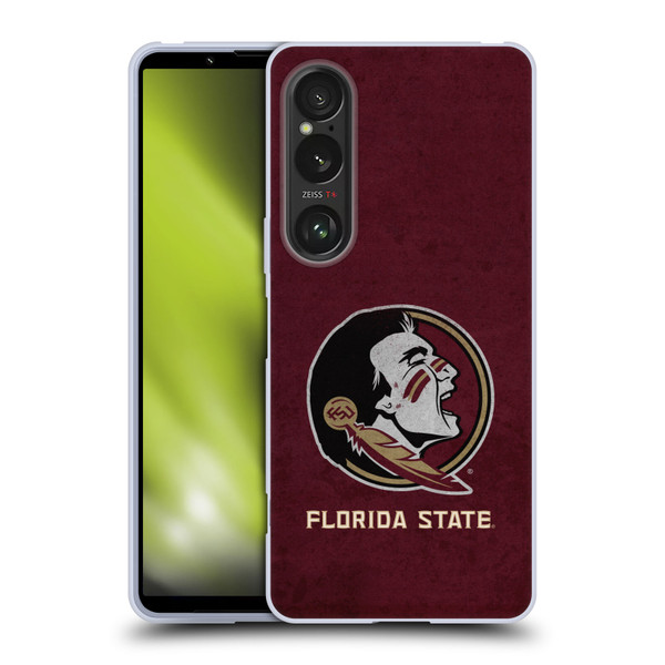 Florida State University FSU Florida State University Distressed Soft Gel Case for Sony Xperia 1 VI 5G