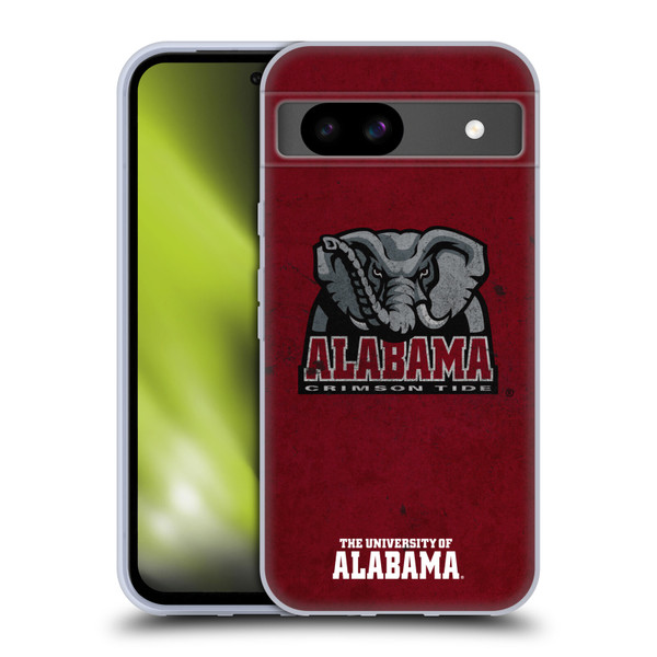University Of Alabama UA The University Of Alabama Distressed Soft Gel Case for Google Pixel 8a