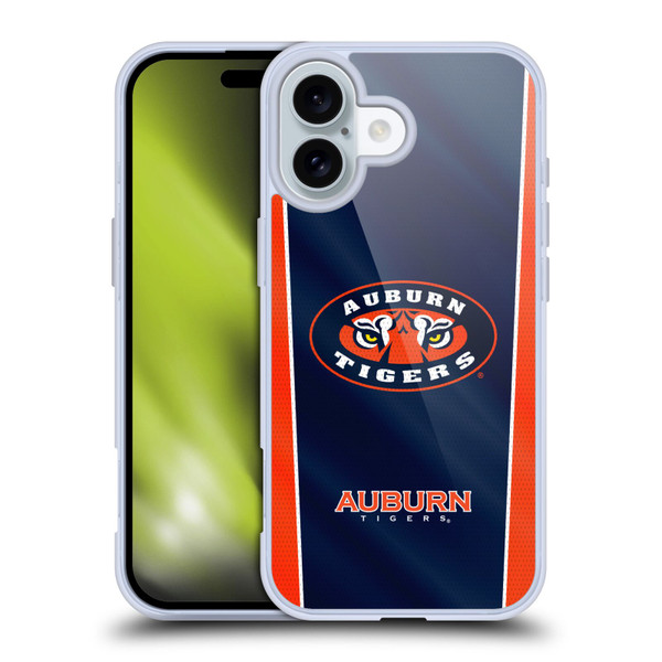 Auburn University AU Auburn University Banner Soft Gel Case for Apple iPhone 16