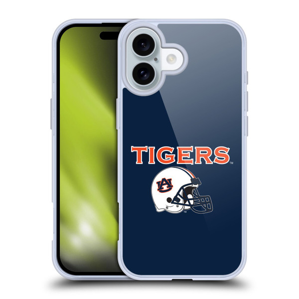 Auburn University AU Auburn University Helmet Logotype Soft Gel Case for Apple iPhone 16