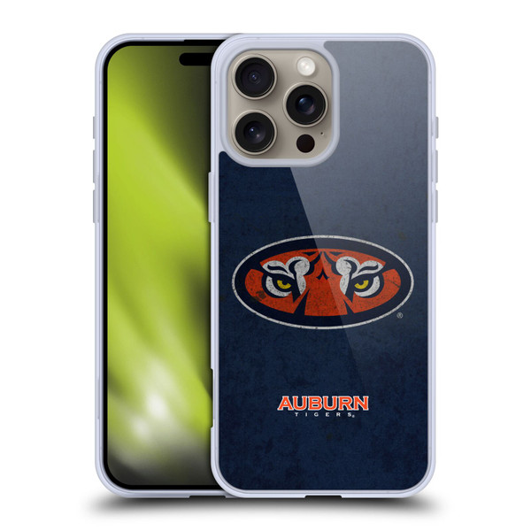 Auburn University AU Auburn University Distressed Look Soft Gel Case for Apple iPhone 16 Pro Max