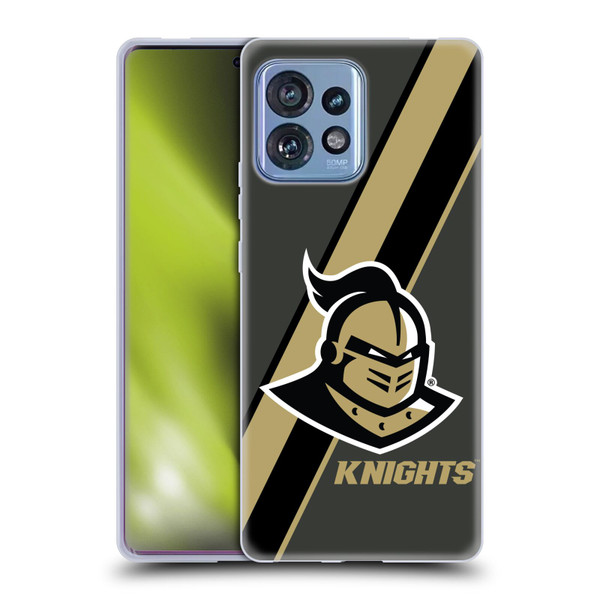 University Of Central Florida UCF University Of Central Florida Stripes Soft Gel Case for Motorola Moto Edge 40 Pro/Plus 2023