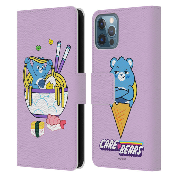 Care Bears Sweet And Savory Grumpy Ramen Sushi Leather Book Wallet Case Cover For Apple iPhone 12 / iPhone 12 Pro
