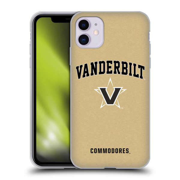 Vanderbilt University Vandy Vanderbilt University Campus Logotype Soft Gel Case for Apple iPhone 11