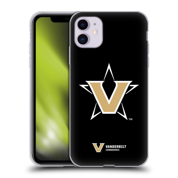 Vanderbilt University Vandy Vanderbilt University Plain Soft Gel Case for Apple iPhone 11