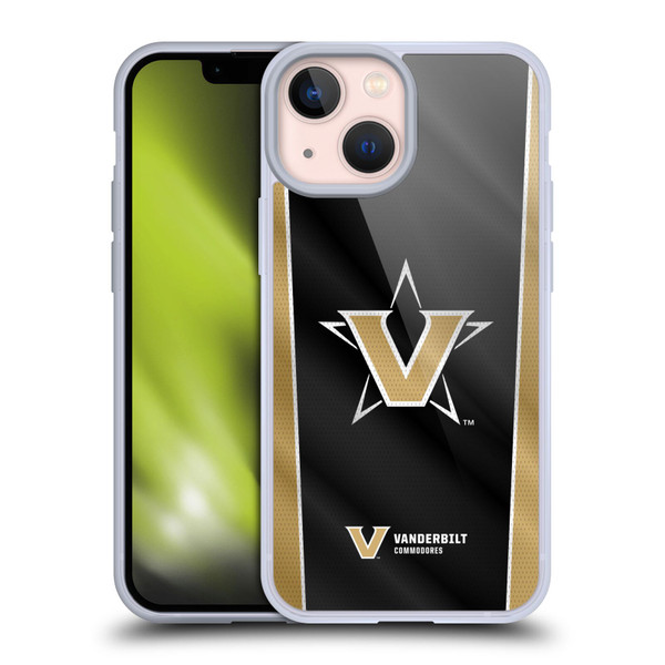 Vanderbilt University Vandy Vanderbilt University Banner Soft Gel Case for Apple iPhone 13 Mini