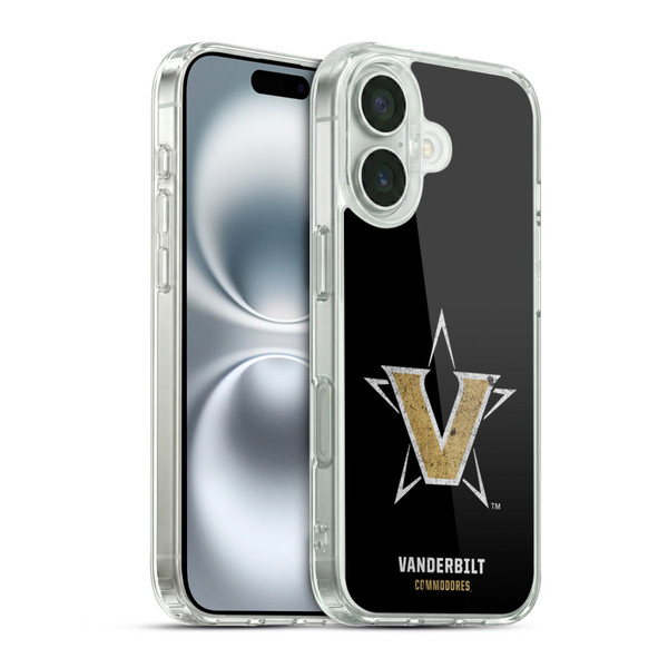 Vanderbilt University Vandy Vanderbilt University Distressed Look Soft Gel Case for Apple iPhone 16 & MagSafe