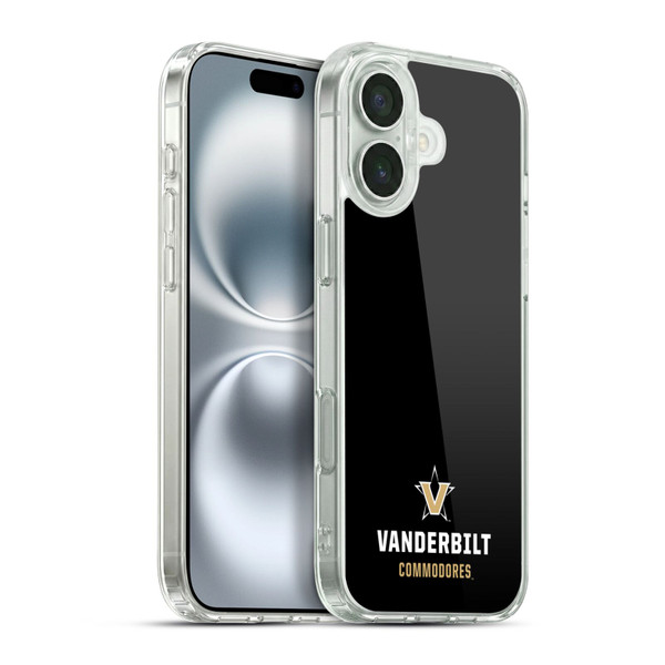 Vanderbilt University Vandy Vanderbilt University Logotype Soft Gel Case for Apple iPhone 16 Plus & MagSafe