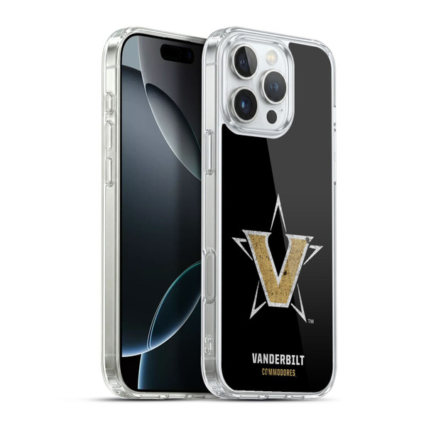 Vanderbilt University Vandy Vanderbilt University Distressed Look Soft Gel Case for Apple iPhone 16 Pro Max & MagSafe
