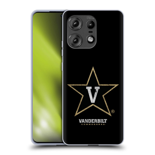 Vanderbilt University Vandy Vanderbilt University Distressed Look Soft Gel Case for Motorola Edge 50 Pro