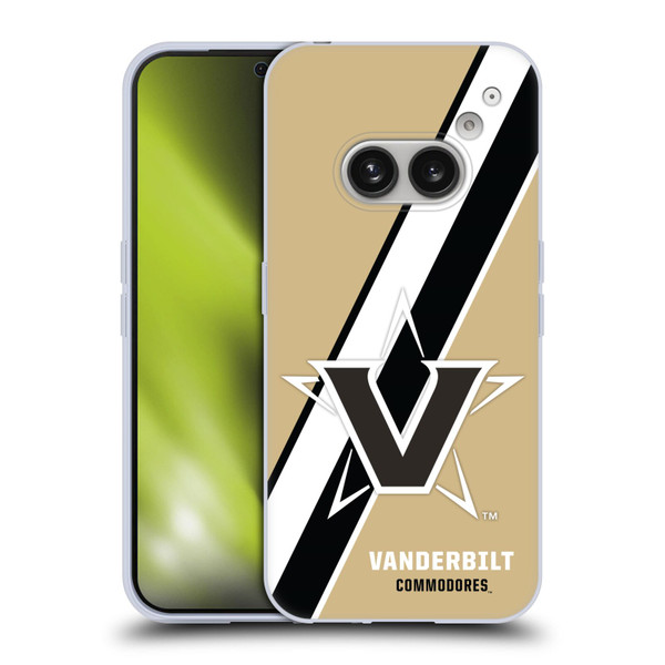 Vanderbilt University Vandy Vanderbilt University Stripes Soft Gel Case for Nothing Phone (2a)