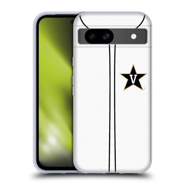 Vanderbilt University Vandy Vanderbilt University Baseball Jersey Soft Gel Case for Google Pixel 8a
