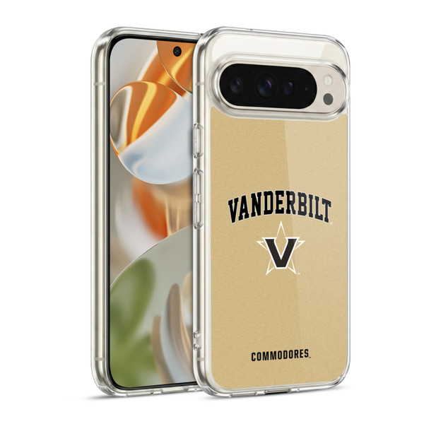 Vanderbilt University Vandy Vanderbilt University Campus Logotype Soft Gel Case for Google Pixel 9 / Pixel 9 Pro