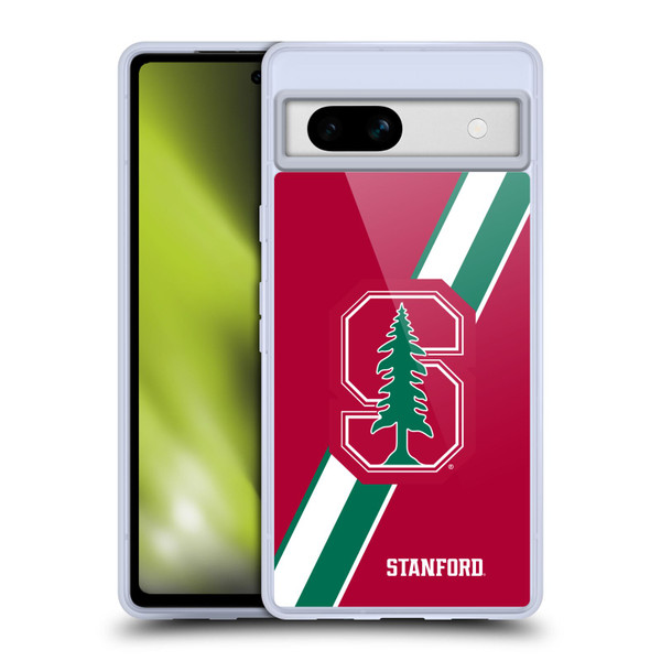 Stanford University The Farm Stanford University Stripes Soft Gel Case for Google Pixel 7a