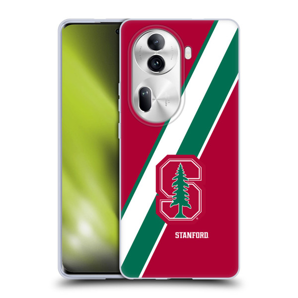 Stanford University The Farm Stanford University Stripes Soft Gel Case for OPPO Reno11 Pro