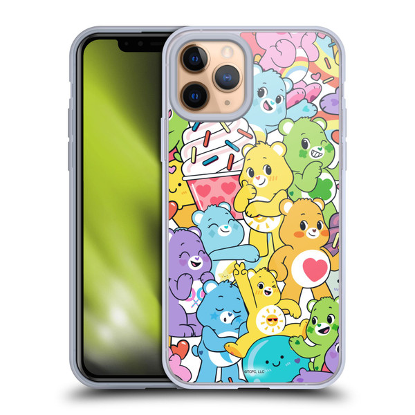Care Bears Sweet And Savory Character Pattern Soft Gel Case for Apple iPhone 11 Pro